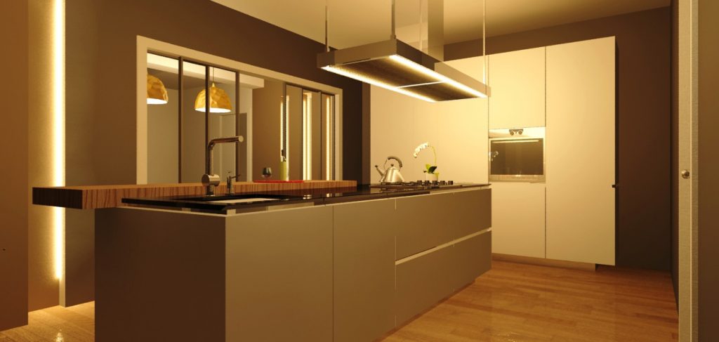 Cucina con isola, Gela. Studio Tecnico Loggia. Studio Ingegneria, Studio geometra
