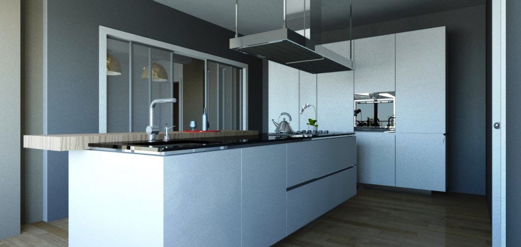 Cucina con isola, Gela. Studio Tecnico Loggia. Studio Ingegneria, Studio geometra